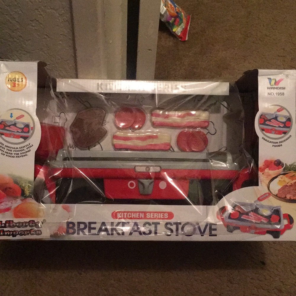 Breakfast play stove toy